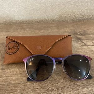Purple/blue metallic Rayban Erica glasses